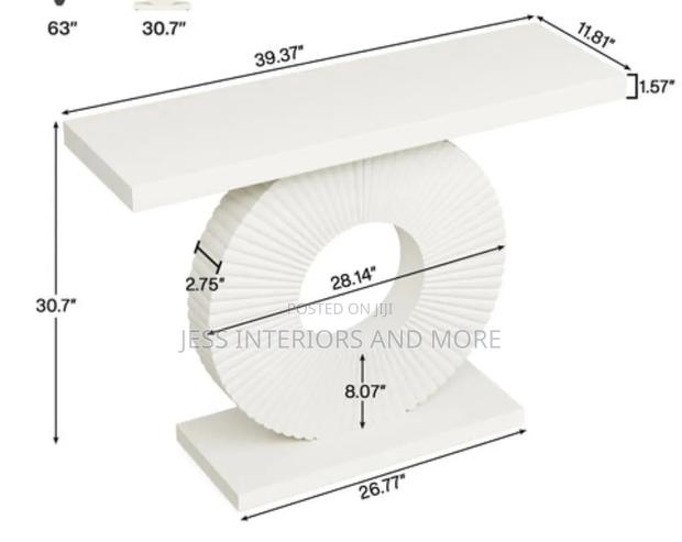 Console Table Geometric Base · Photo 3