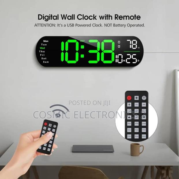 Digital Wall Clock With Timer and Adjustable LED Lights · Photo 3