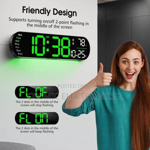 Digital Wall Clock With Timer and Adjustable LED Lights · Photo 6