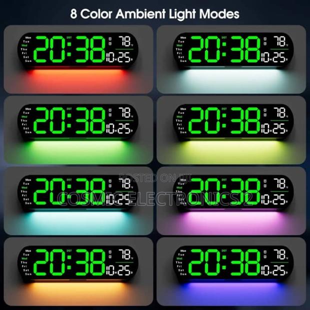 Digital Wall Clock With Timer and Adjustable LED Lights · Photo 7