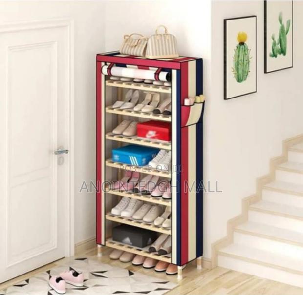 Wood Shoe Rack 9 Tier - Multicolor · Photo 2