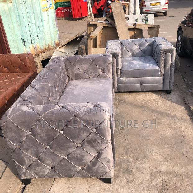 Modern Dulcet Single and 2 in 1 Sofa// Suede Material · Photo 1