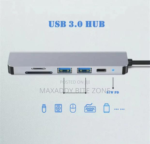 6 In1usb C to Usb 3.0 Hdmi-Compatible Dock Usb Hub C Type-C · Photo 3