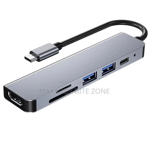 6 In1usb C to Usb 3.0 Hdmi-Compatible Dock Usb Hub C Type-C · Photo 1