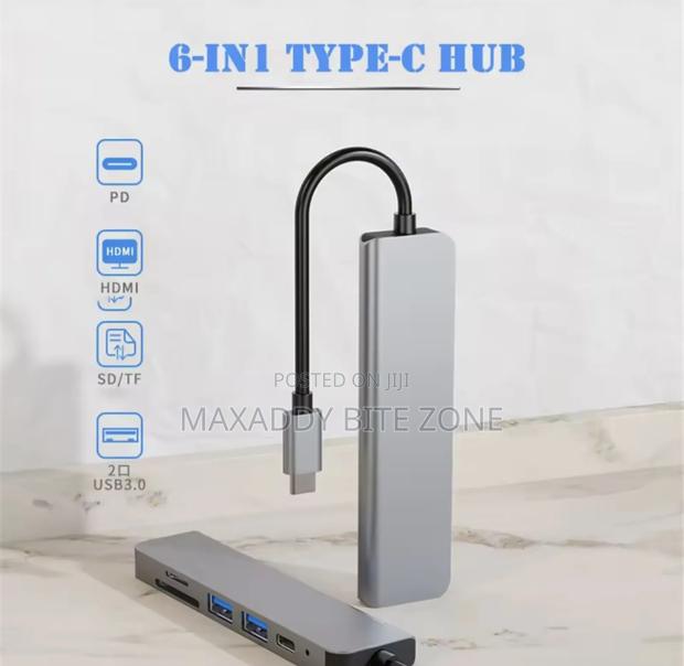 6 In1usb C to Usb 3.0 Hdmi-Compatible Dock Usb Hub C Type-C · Photo 5