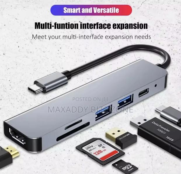6 In1usb C to Usb 3.0 Hdmi-Compatible Dock Usb Hub C Type-C · Photo 6