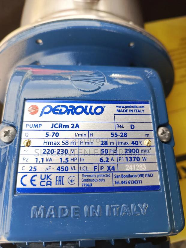Pedrollo 1.5HP Stainless Water Pump · Photo 4