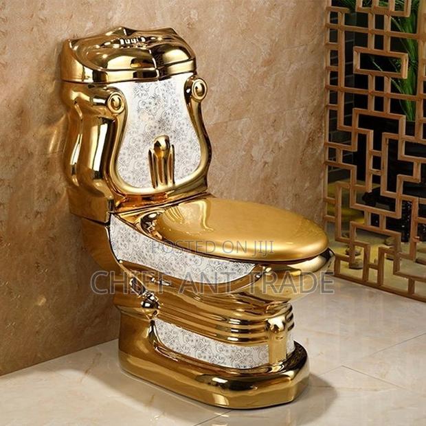 Golden Toilet Seat. Wc + Basin. Water Closet. Yt-10 · Photo 5