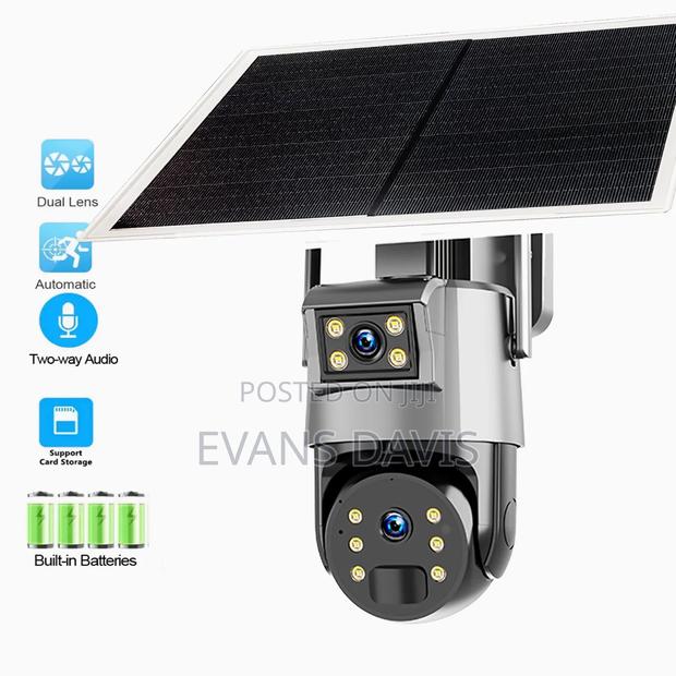 Universal 4g Sim Solar Camera 8mp Dual Lense · Photo 1