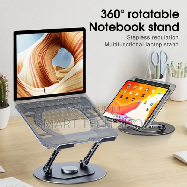360 Rotating Adjustable Foldable Aluminium Laptop Stand · Photo 2