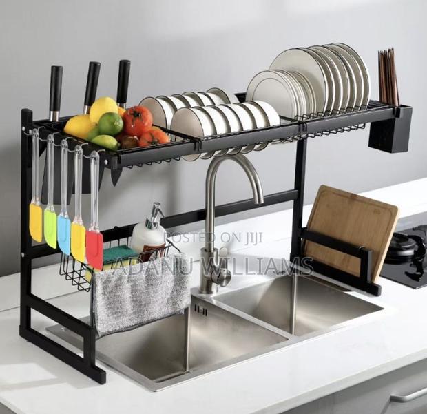 High Quality 2 Tier Over the Sink Dish Drying Rack · Photo 1