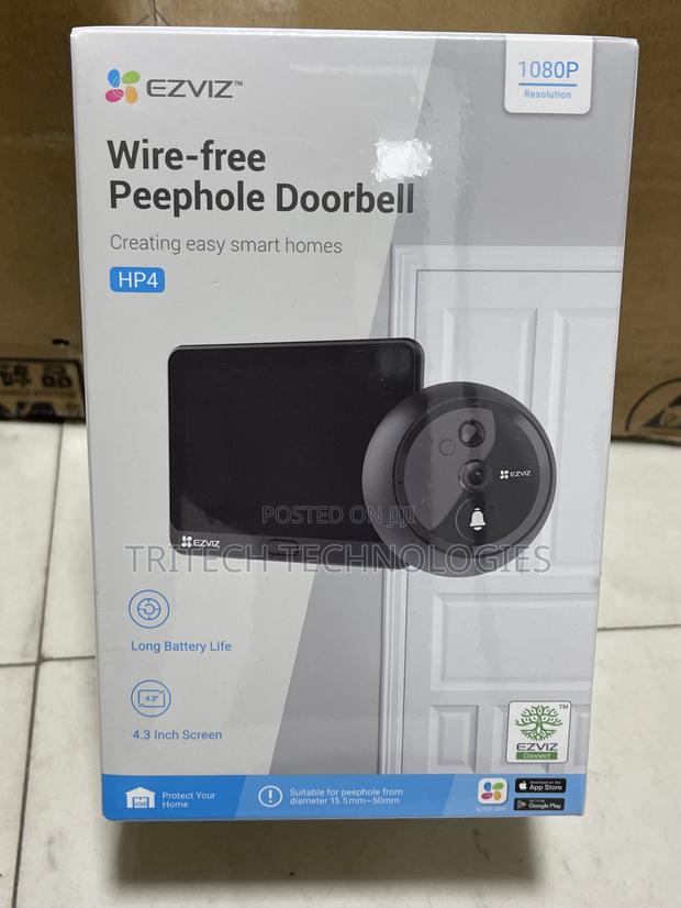 Ezviz Wireless Peephole Video Doorbell Hp4 · Photo 1