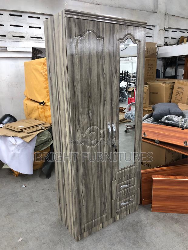 Foreign Two Doors Wardrobe With Mirror and Drowners · Photo 1