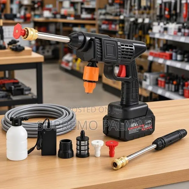 Rechargeable 48V Pressure Washer – Handheld Car Cleaning Tool · Photo 1