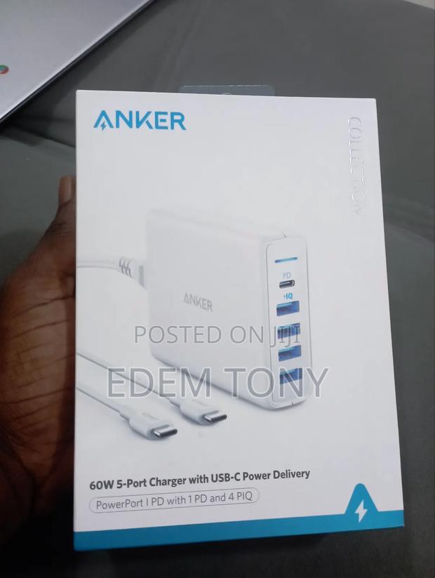 Anker 60w 5-Port Charger With Usb-C · Photo 1