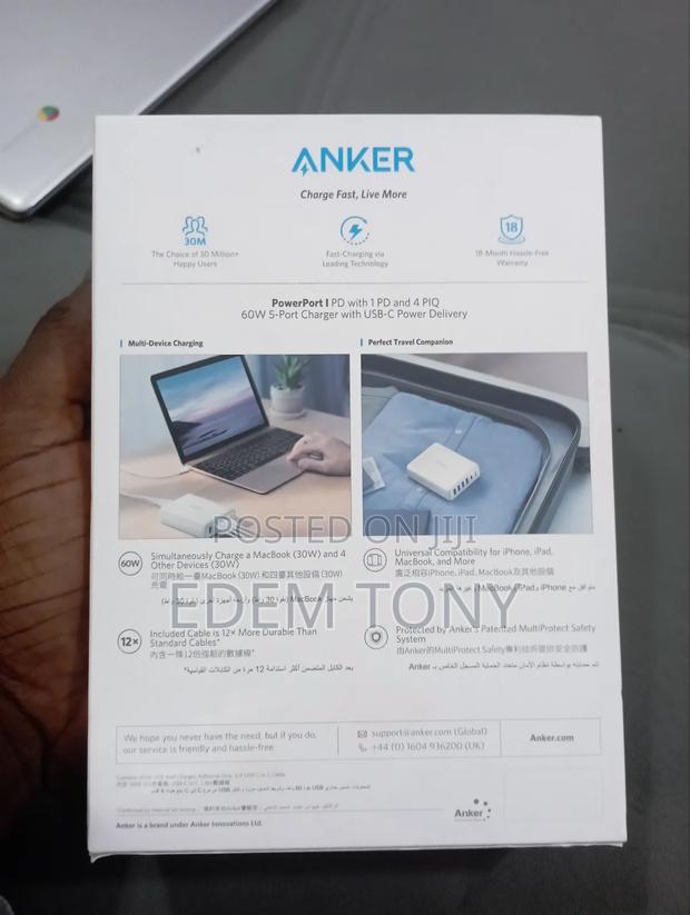 Anker 60w 5-Port Charger With Usb-C · Photo 2