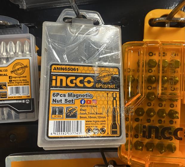 INGCO Magnetic Nut Set (6 Pieces) · Photo 1