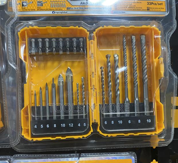 INGCO 22pcs Drill Bits And Screwdriver Bits Set · Photo 2