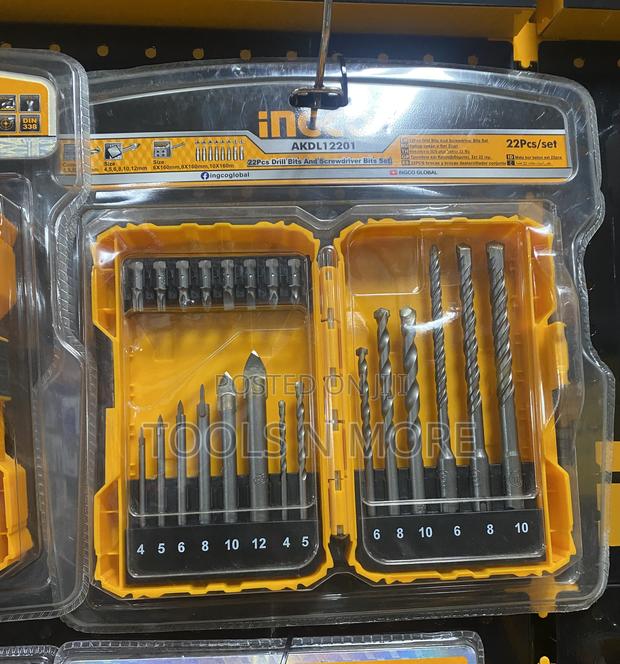 INGCO 22pcs Drill Bits And Screwdriver Bits Set · Photo 1