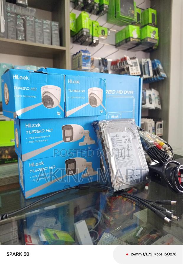 4ch Kit Hilook CCTV Hd Camera 2mp(Full Color) +1tb HDD · Photo 2