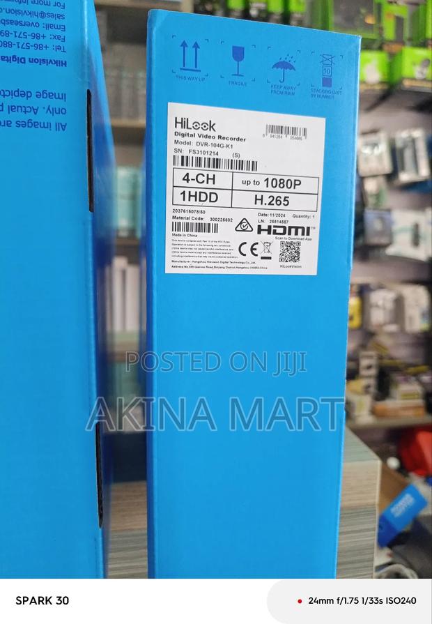 4ch Hilook DVR 4ch 2mp Digital Video Recorder · Photo 3