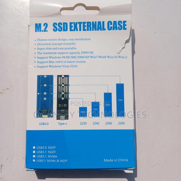 Original USB 3.2 Gen 2 to M.2 NGFF Nvme 2 in 1 SSD Case · Photo 6