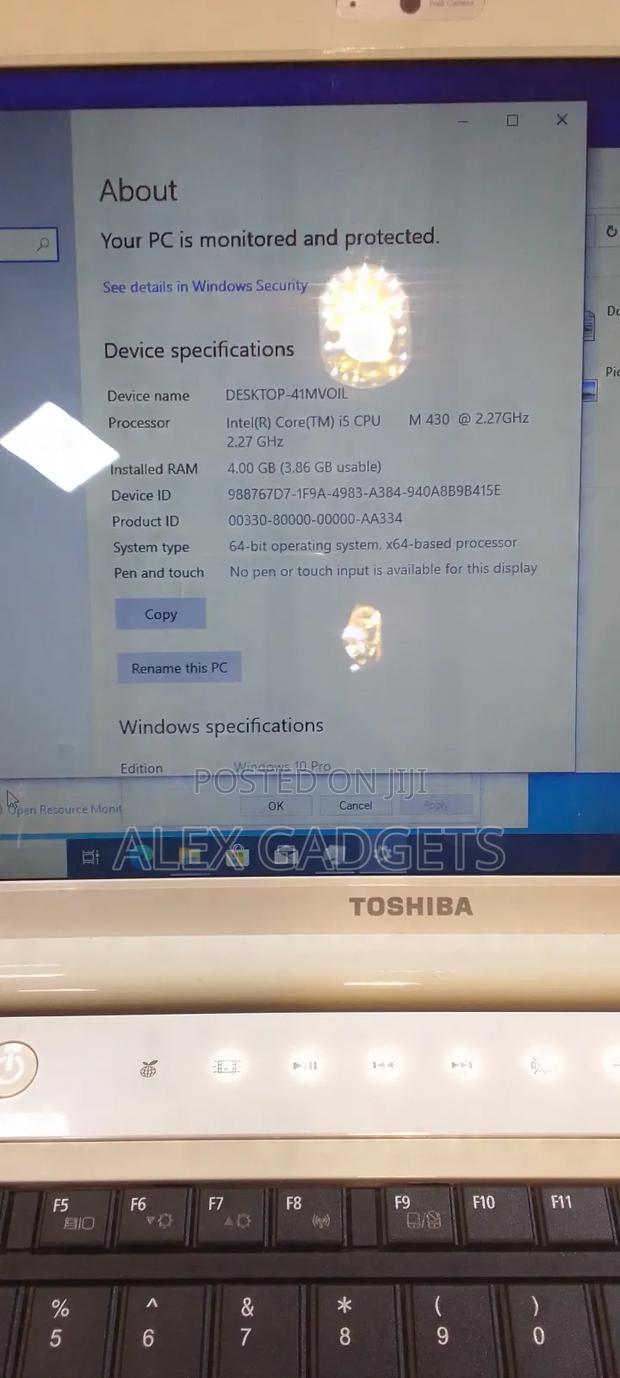 Laptop Toshiba Satellite A500 4GB Intel Core I5 HDD 750GB · Photo 7