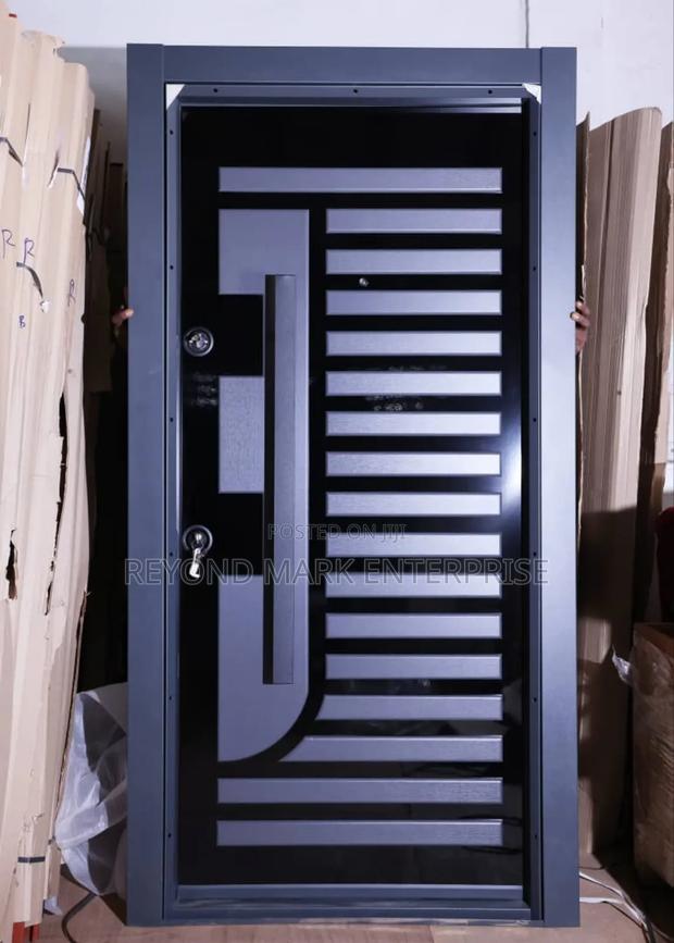 Single Security Door, Luxury PVC Embosed, Turkey Doors · Photo 1