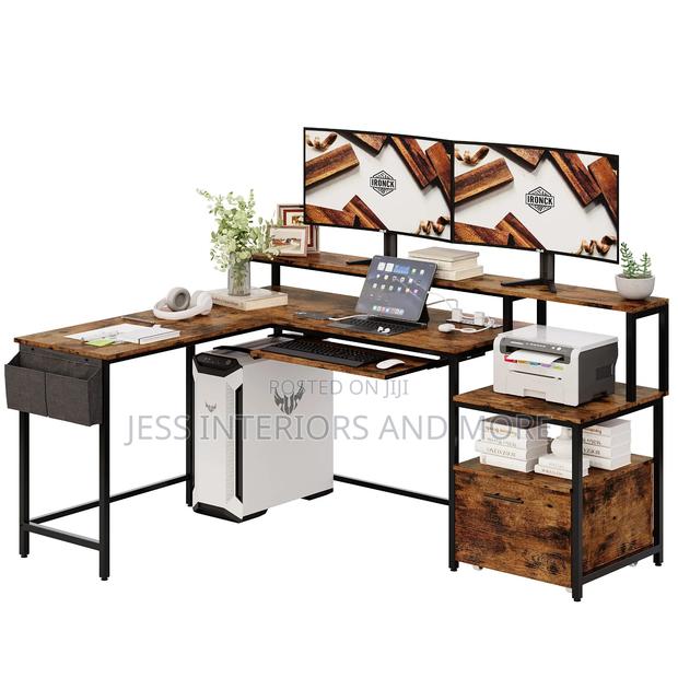 L-Shape Computer Desk
(168cm) · Photo 1