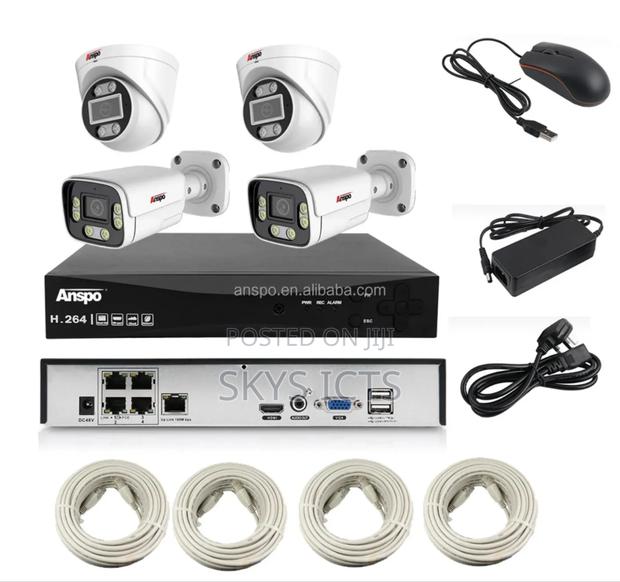 Anspo 4 Channel IP Poe CCTV Kit · Photo 1