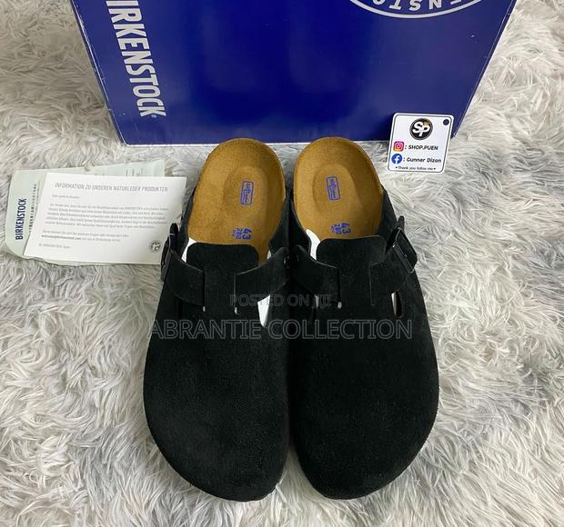Birkenstock Boston Suede Black · Photo 2