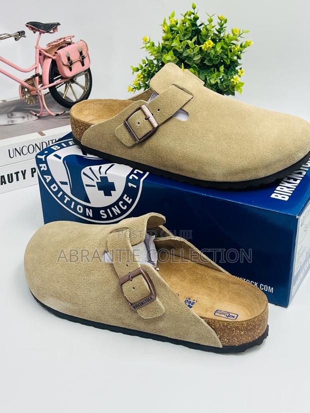Birkenstock Boston Suede Brown · Photo 1