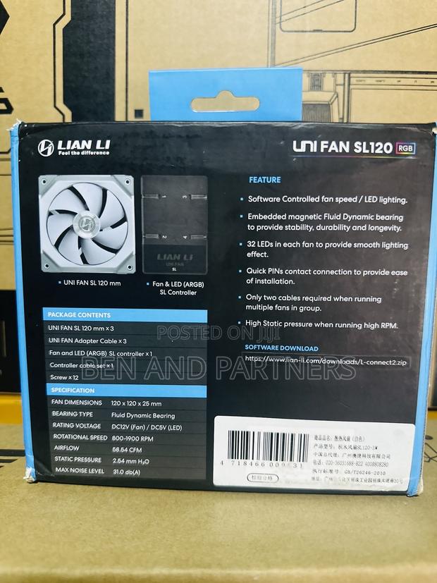 Lianl Li Uni Fan Sl120 With Controller · Photo 2