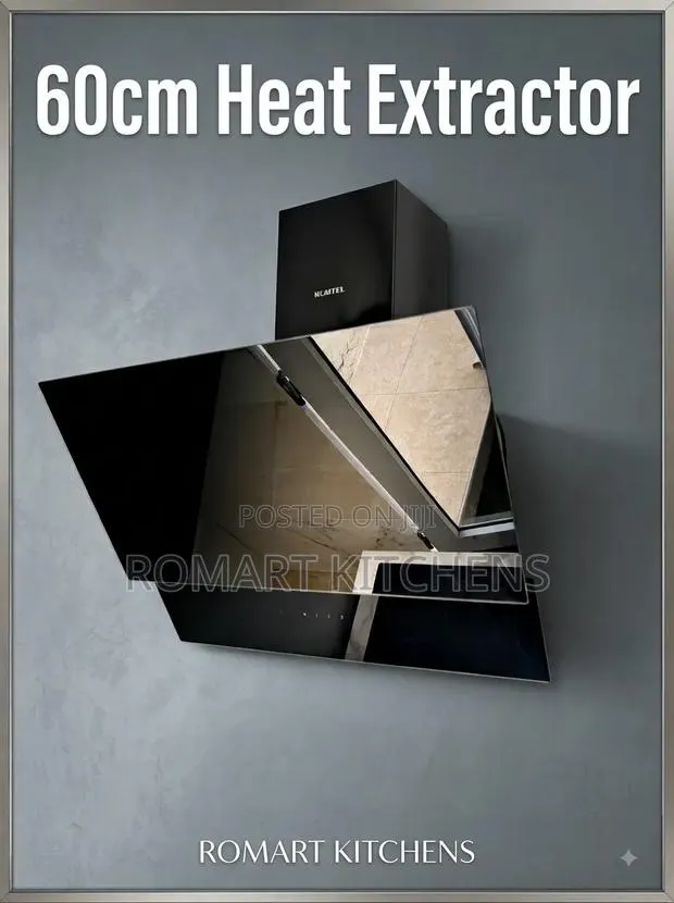 Turkish 60cm Glass Heat Extractor. Touch and Remote Control. No Hole · Photo 1