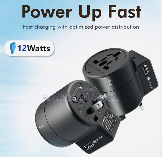 Multi-Plug Promate Twist Travel Adapter With USB AC SOCKET · Photo 4