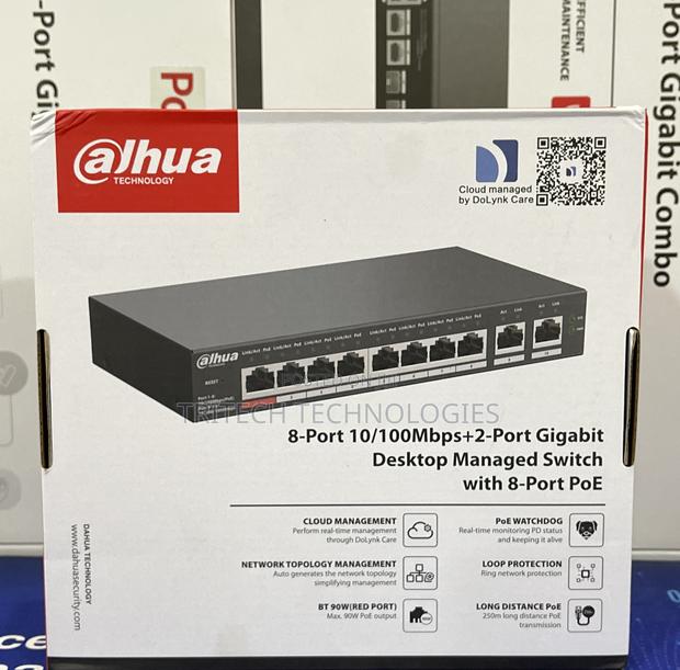Dahua 8port Poe Switch With 2 Uplink Dh-Cs4010-8et-110 · Photo 3