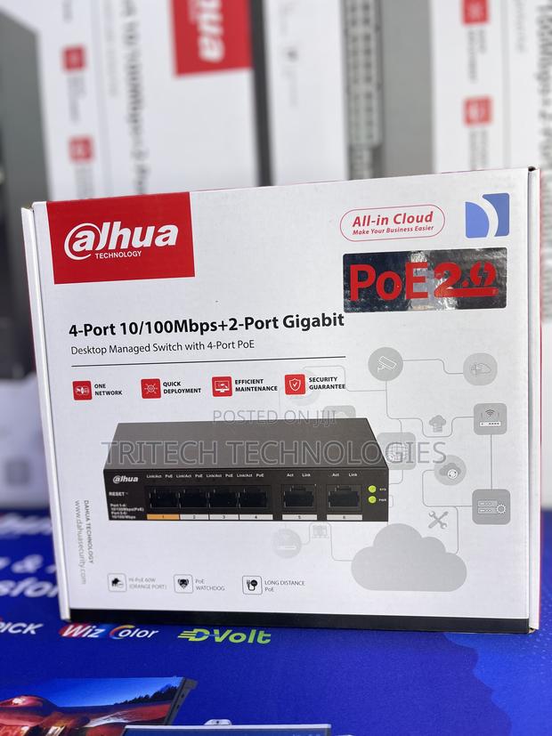 Dahua 4port Poe Managed Desktop Switch Dh-Cs4006-4et-60 · Photo 1