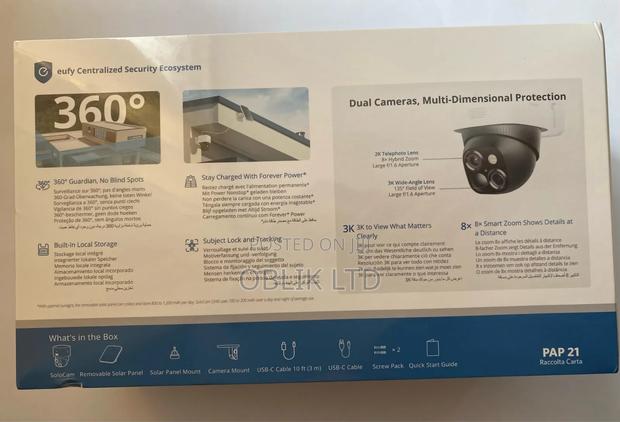 Eufy Solo 360° Solar Powered Outdoor Security Camera - S340 · Photo 2