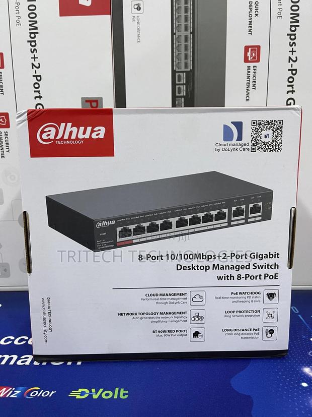 Dahua 8port Poe Switch With 2 Uplink Dh-Cs4010-8et-110 · Photo 2