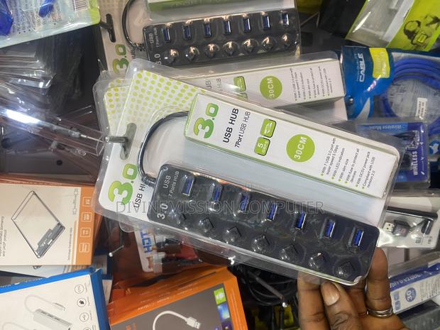 3.0 Usb Hub 7 Ports With Dc 5v Power Jack, LED Induction · Photo 3