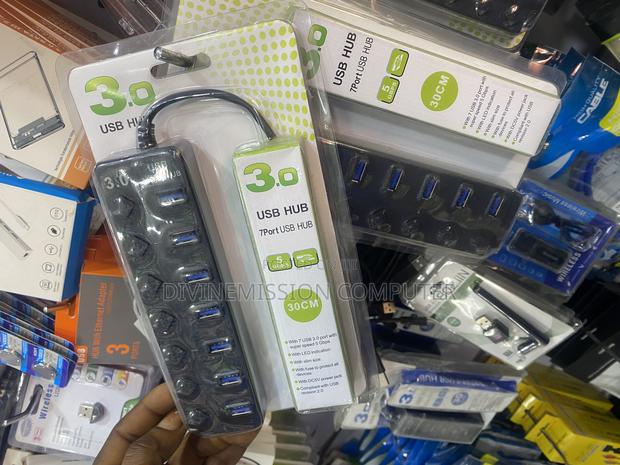 3.0 Usb Hub 7 Ports With Dc 5v Power Jack, LED Induction · Photo 5
