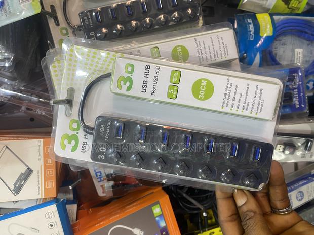 3.0 Usb Hub 7 Ports With Dc 5v Power Jack, LED Induction · Photo 2