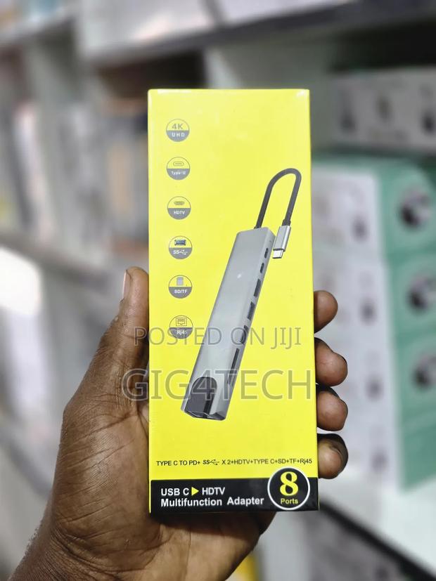 8 In1 Multi-Port Type C to Usb C Hdmi Adapter Usb 3.0 · Photo 2