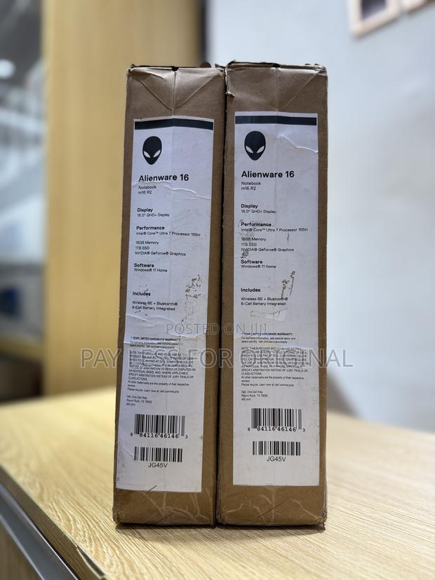 New Laptop Dell Alienware M16 16GB Intel Core Ultra 7 SSD 1T · Photo 1