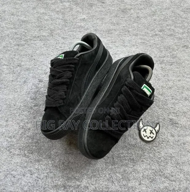 Puma Suede Xl Big Kid “Black” · Photo 1