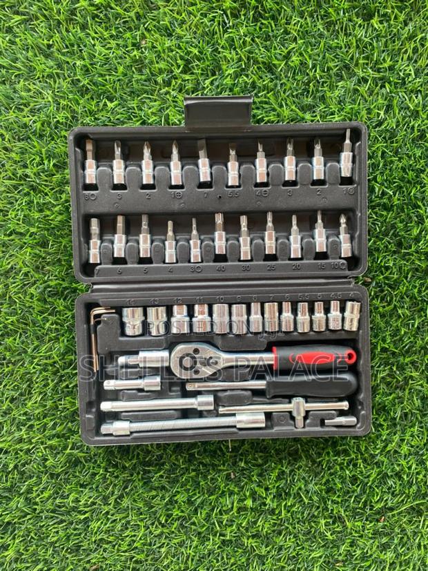 46 Piece Tool Sets, Wrench, Pawl,Socket, Ratchet,Screwdriver · Photo 4