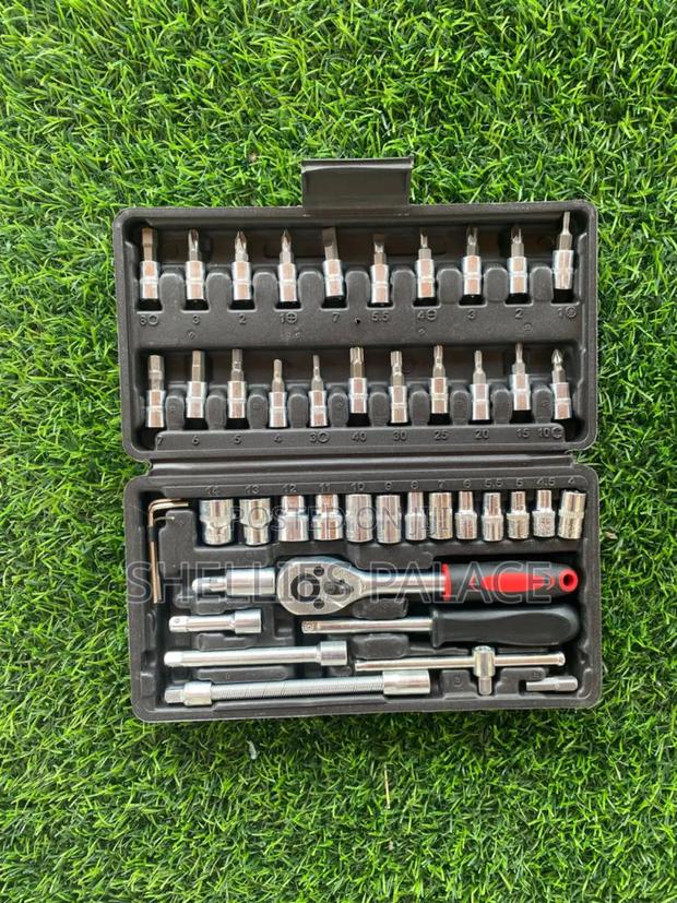 46 Piece Tool Sets, Wrench, Pawl,Socket, Ratchet,Screwdriver · Photo 6