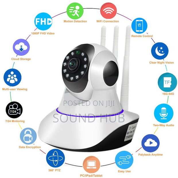 Wireless Ip Camera 360 View Rotatable Hd Wifi CCTV · Photo 1