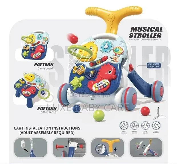 3 in 1 Baby Walker With Musical Table, Adjustable Walker . · Photo 3