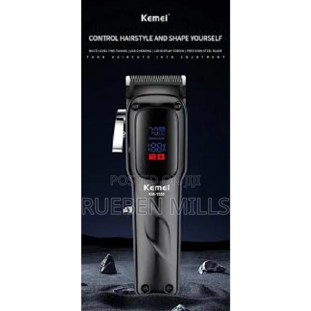 Low Noise Kemei KM 1550 Hair Clipper Barbering Machine - Men · Photo 3